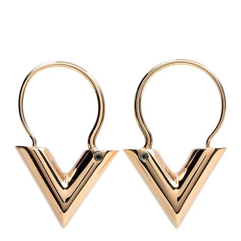 lv essential v earrings|lv earrings for women.